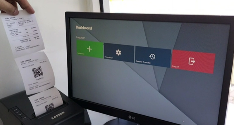 Sistem Ticketing dengan Mesin Tripod Turntile Gate di Jona Garden