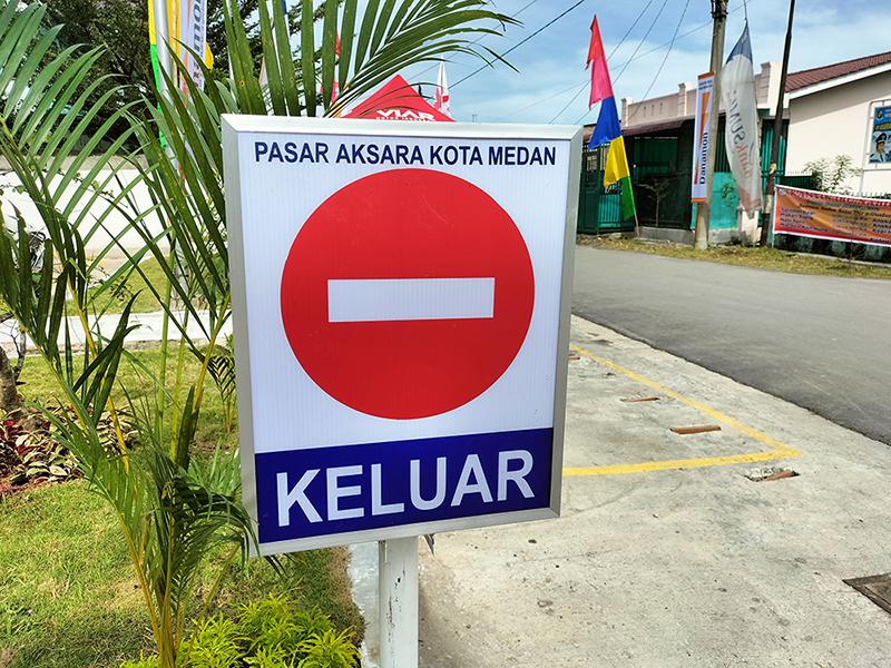 Sistem Parkir Manless Pasar Aksara Baru Kota Medan